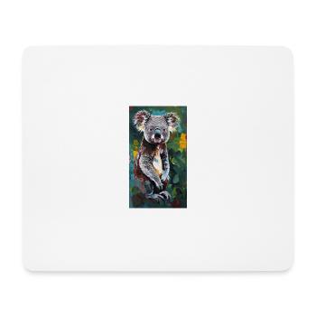 Koala Art Comic Kunst Wildlife - Mousepad (Querformat) - Weiß - Vorne