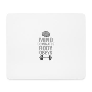 Mental Motivational Design and Fitness - Mouse Pad (horizontal) - white - Front