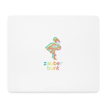 Zauberbunt - Flamingo - Wortschätze - Mousepad (Querformat) - Weiß - Vorne
