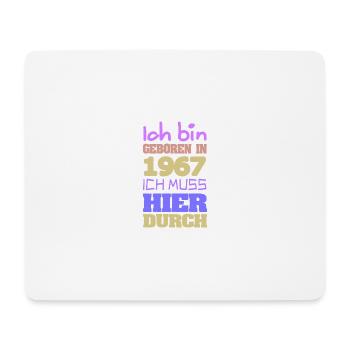 1967 - Mousepad (Querformat) - Weiß - Vorne