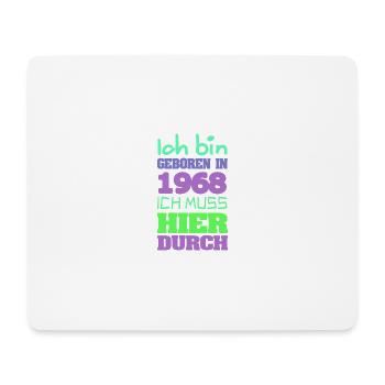 geboren 1968 - Mousepad (Querformat) - Weiß - Vorne