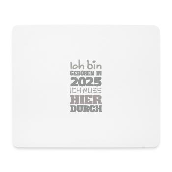 Bin 2025 - Mousepad (Querformat) - Weiß - Vorne