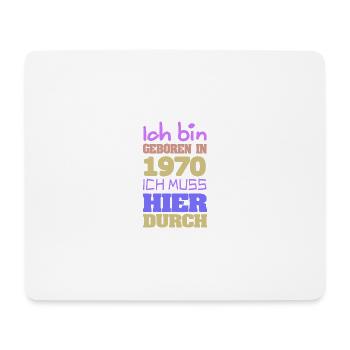 geboren 1970 - Mousepad (Querformat) - Weiß - Vorne