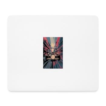 Racing car - Mouse Pad (horizontal) - white - Front