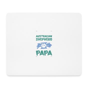 Chien australien chiens papa - Tapis de souris (format paysage) - blanc - Devant