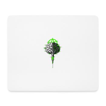 Biopolitischer Saboteur Punk Design - Mousepad (Querformat) - Weiß - Vorne