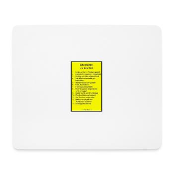 Liste Planeur - Tapis de souris (format paysage) - blanc - Devant