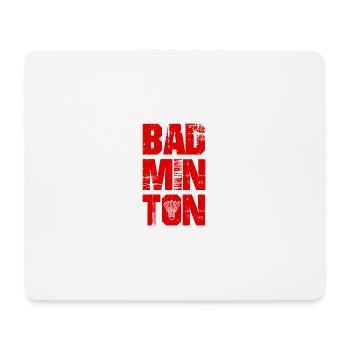 Badminton Sports - Tapis de souris (format paysage) - blanc - Devant