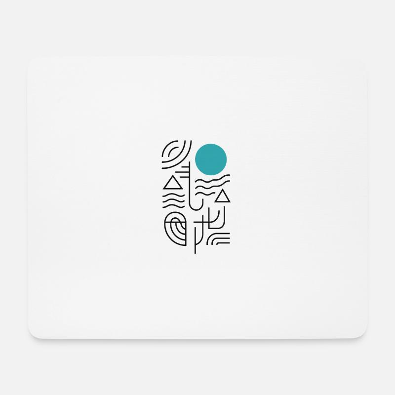 Geomic Water and Sky Pressure - Mouse Pad (horizontal) - white