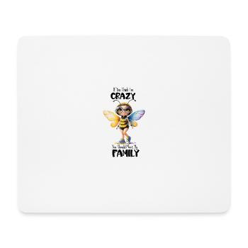 Rainbow Winged Bee Girl - Mouse Pad (horizontal) - white - Front