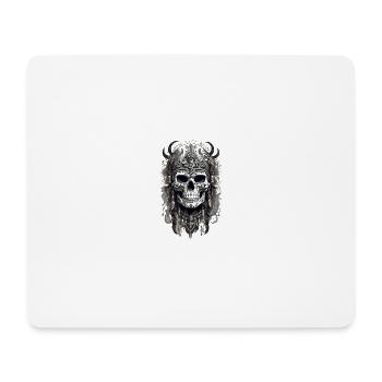 Floral skull old - Mousepad (Querformat) - Weiß - Vorne