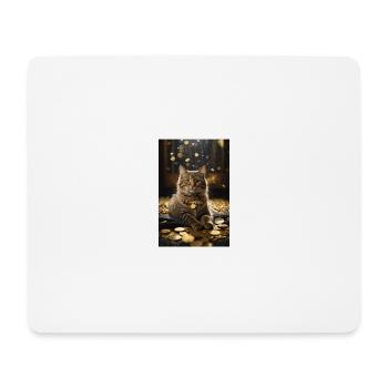 beautiful cat - Tapis de souris (format paysage) - blanc - Devant