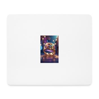 3D Animation Style graphique bourse - Tapis de souris (format paysage) - blanc - Devant
