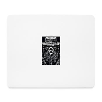 The Silent Grizzly - Mouse Pad (horizontal) - white - Front