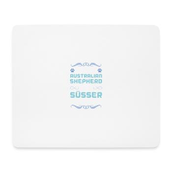 australischer shäferhund hund spruch - Mousepad (Querformat) - Weiß - Vorne