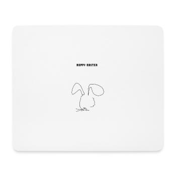 Minimalist Design | Rabbit | Easter | Gift - Mouse Pad (horizontal) - white - Front