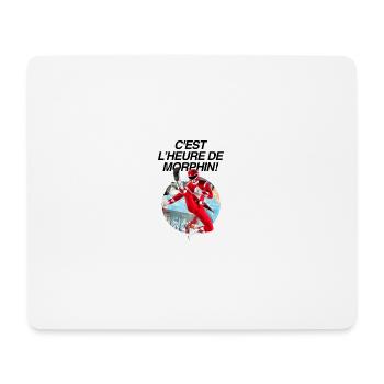 Power Rangers C'est L'heure De Morphin! - Tapis de souris (format paysage) - blanc - Devant