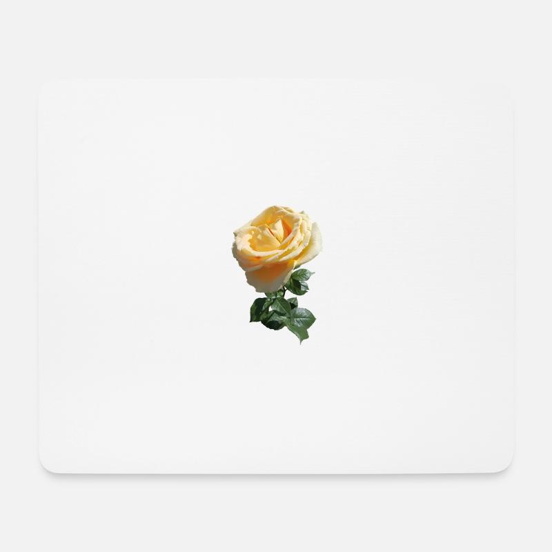 ROSE DE THÉ - Tapis de souris (format paysage) - blanc