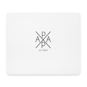 Papa est. 2023 Schwangerschaft Vatertag Geburt - Mousepad (Querformat) - Weiß - Vorne