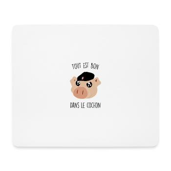 toutestbon3FINALnoir - Tapis de souris (format paysage) - blanc - Devant
