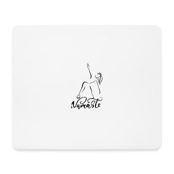 Namaste - Mousepad (Querformat) - Weiß - Vorne
