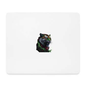 Wunderschöner Steampunk Tiger - Mousepad (Querformat) - Weiß - Vorne