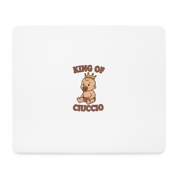 KING OF PACIFIER - Mouse Pad (horizontal) - white - Front