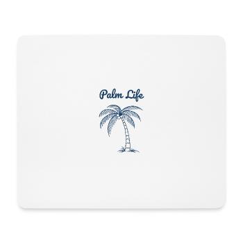 Palm Life Tropical Beach Summer Minimal Design - Mousepad (Querformat) - Weiß - Vorne