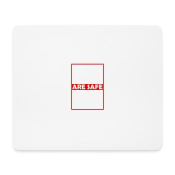 Nackte sicher bei mir - Mousepad (Querformat) - Weiß - Vorne