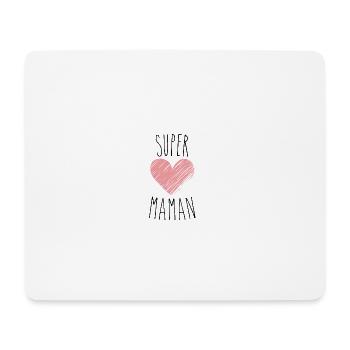 Super maman - Tapis de souris (format paysage) - blanc - Devant