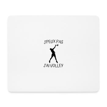 J'peux Pas J'ai Volley - Cadeau Sport Humour - Tapis de souris (format paysage) - blanc - Devant
