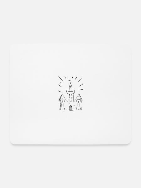 castle - Mouse Pad (horizontal) - white