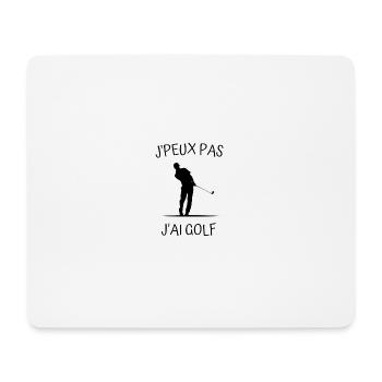 J'peux pas j'ai golf - Tapis de souris (format paysage) - blanc - Devant