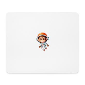 Space Monkey - Mouse Pad (horizontal) - white - Front
