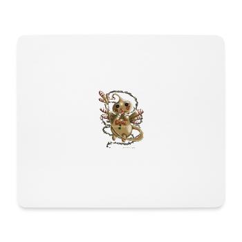 Logo Plouffy By Leona création - Tapis de souris (format paysage) - blanc - Devant