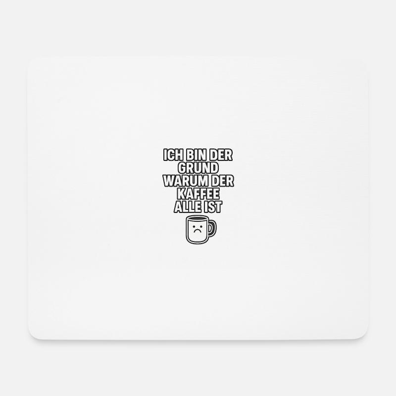 Kaffee-Killer - Mousepad (Querformat) - Weiß
