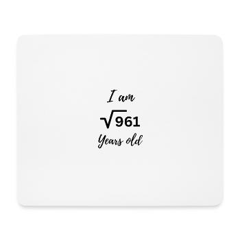 31 Jahre – Bold Zahlendesign zum Geburtstag - Mousepad (Querformat) - Weiß - Vorne