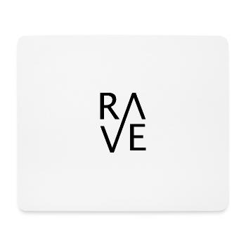 RAVE - Mousepad (Querformat) - Weiß - Vorne
