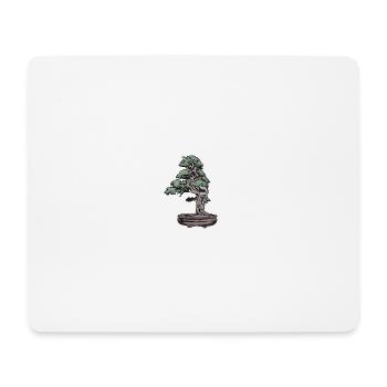 Bonsai - Mousepad (Querformat) - Weiß - Vorne