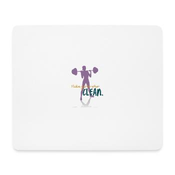 I like girls who CLEAN - Mousepad (Querformat) - Weiß - Vorne