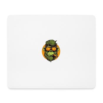 Smoking Ape Nr. One - Mousepad (Querformat) - Weiß - Vorne
