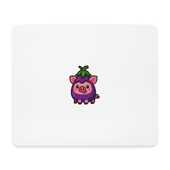 Cochon Gina - Tapis de souris (format paysage) - blanc - Devant