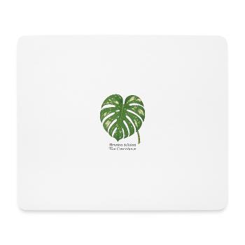 stylische Pflanze - Thai Constellation Monstera - Mousepad (Querformat) - Weiß - Vorne