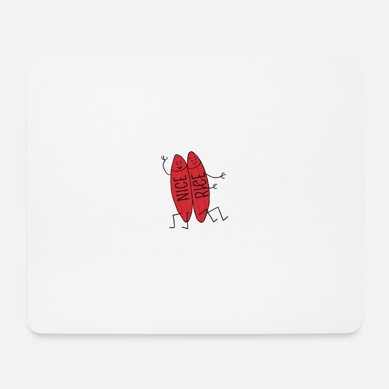 Neisserien > Nice-rice-Brueder - Mousepad (Querformat) - Weiß