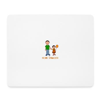 Kleine Schwester - Mousepad (Querformat) - Weiß - Vorne
