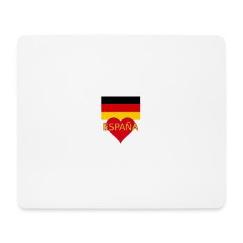 Drapeau Allemagne Espagne - Tapis de souris (format paysage) - blanc - Devant