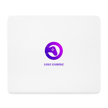 LIEBE GAMING - Mousepad (Querformat) - Weiß - Vorne