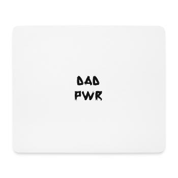 DAD PWR - Dad Power Vatertag Geschenk für den Papa - Mousepad (Querformat) - Weiß - Vorne