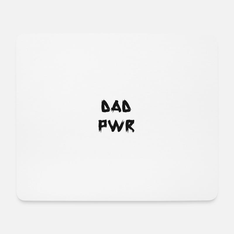 DAD PWR - Dad Power Vatertag Geschenk für den Papa - Mousepad (Querformat) - Weiß