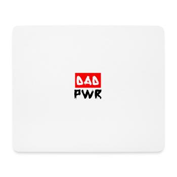 DAD PWR - Dad Power Vatertag Geschenk für den Papa - Mousepad (Querformat) - Weiß - Vorne